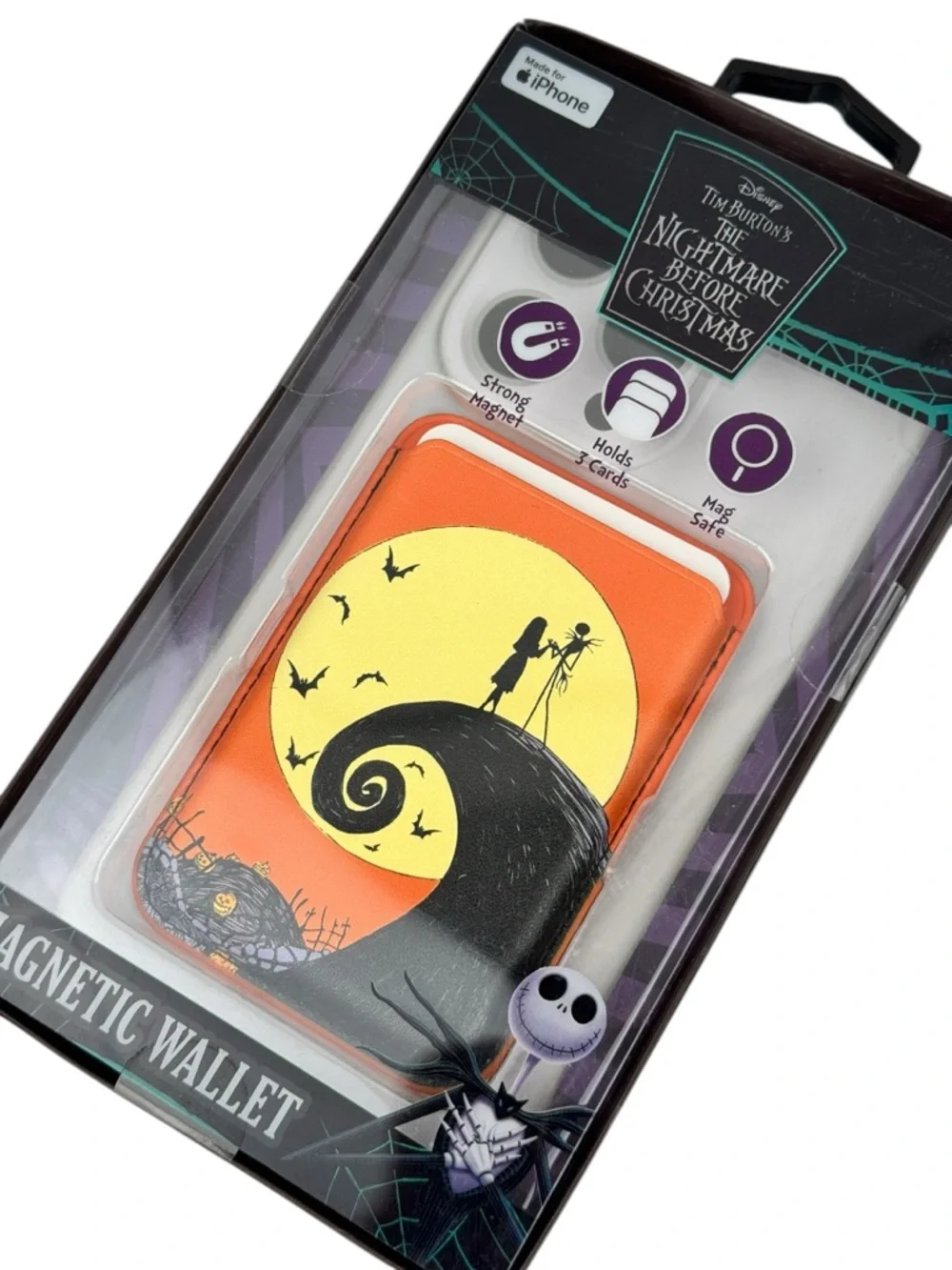 Nightmare Before Christmas MagSafe Wallet Jack & Sally CultureFly Magnetic Phone